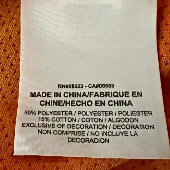 NIKE Dri-Fit Men’s Orange Striped Running Tee Size Small New With Tags - Picture 5 of 5